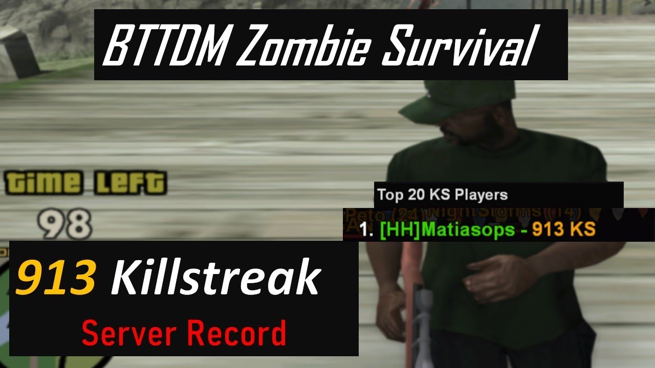 GTA SAMP | Zombie Survival Killstreak record clips (NO MINIGUN - OLD)
