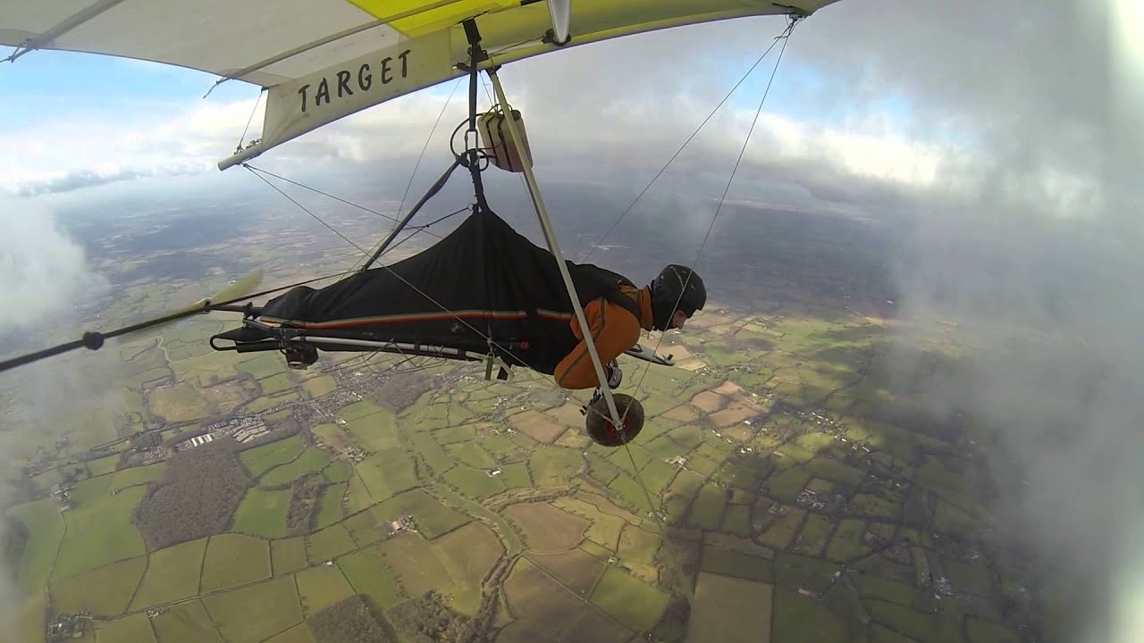 Mosquito hang glider, South Downs, Flphg