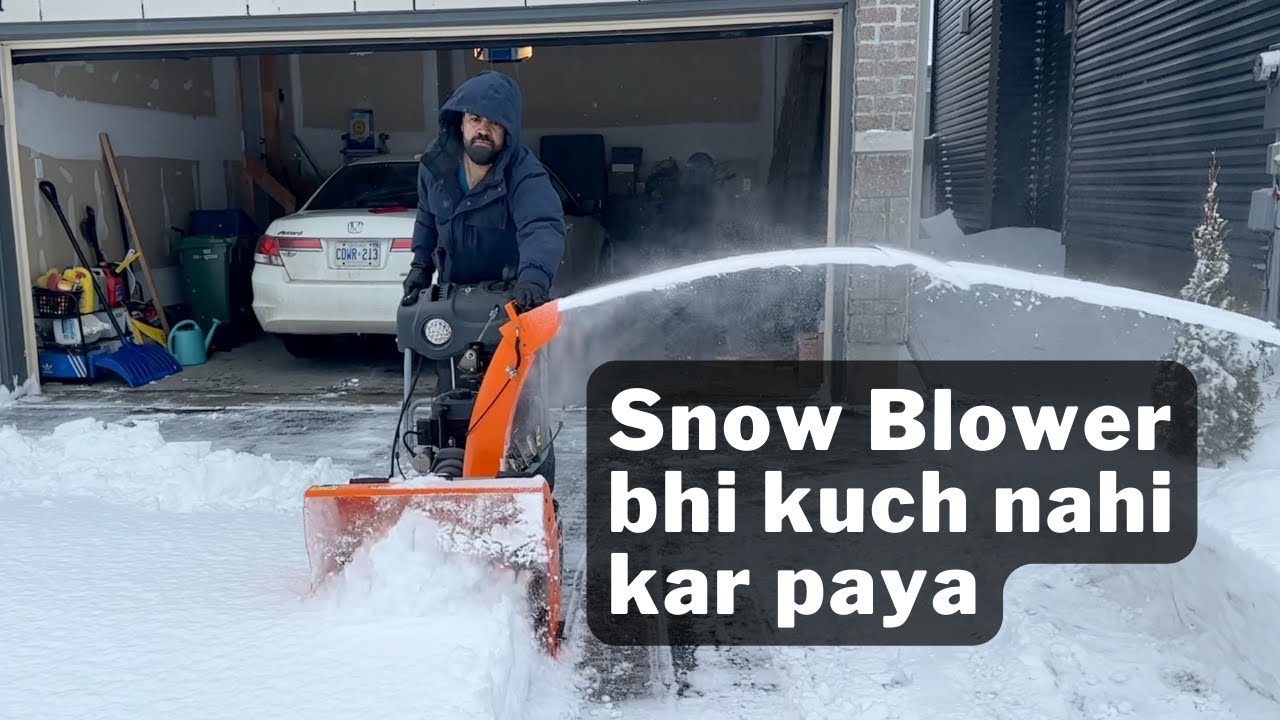 Is baar ka sabse bura Snow Storm and our Car got Stuck
