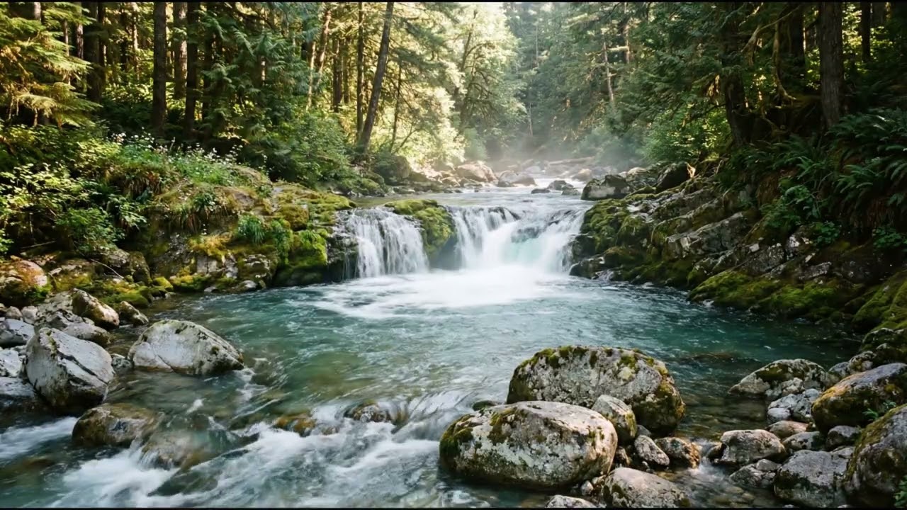Deep Sleep River ASMR Нежные звуки текущей воды для мгновенного расслабления и быстрого сна