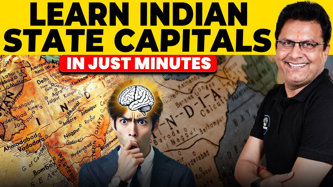 Memorize capitals of all Indian states in 10 minutes!