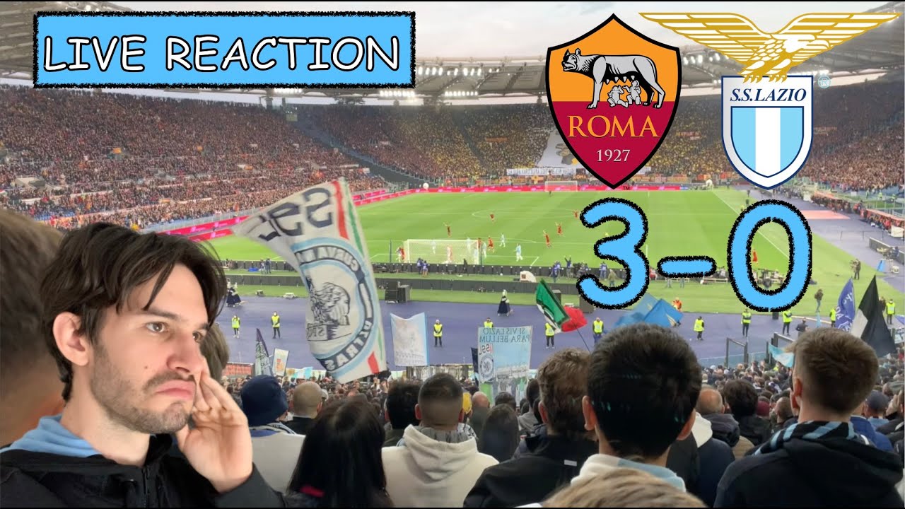 ROMA-LAZIO 3-0 | LIVE REACTION | Sconfitta sul campo...