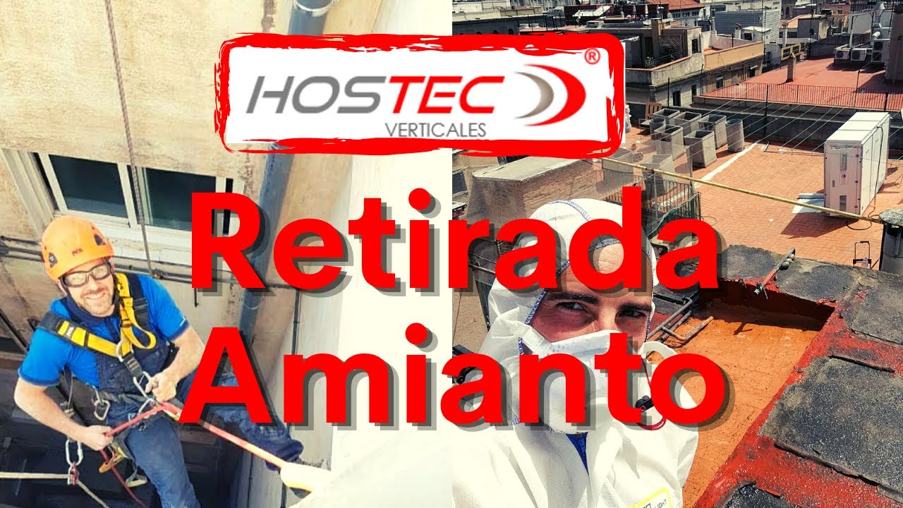 Como cambiar un  Bajante de URALITA - sustitución - DESAMIANTADO.ORG - HOSTEC S.L.