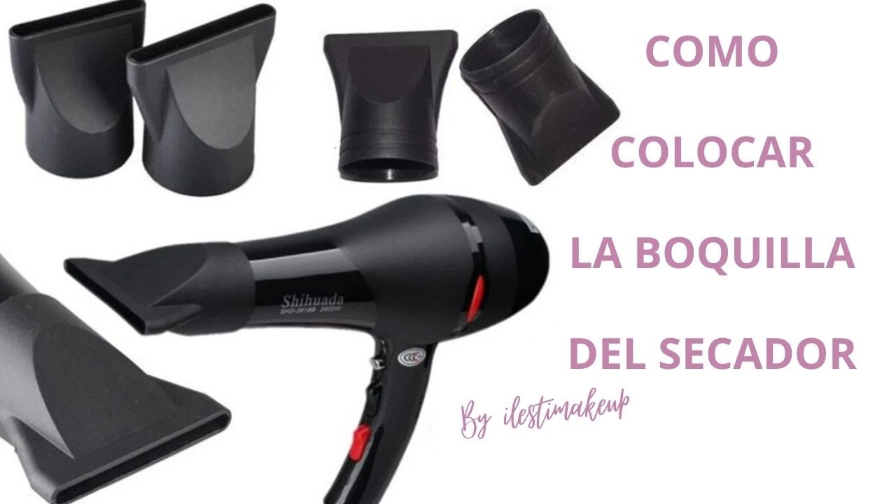 Como colocar la boquilla del secador profesional para evitar dolores de espalda