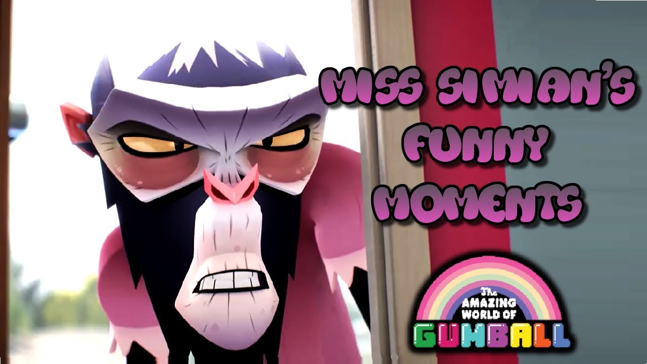 The Amazing World Of Gumball | Miss Simian's Funny Moments