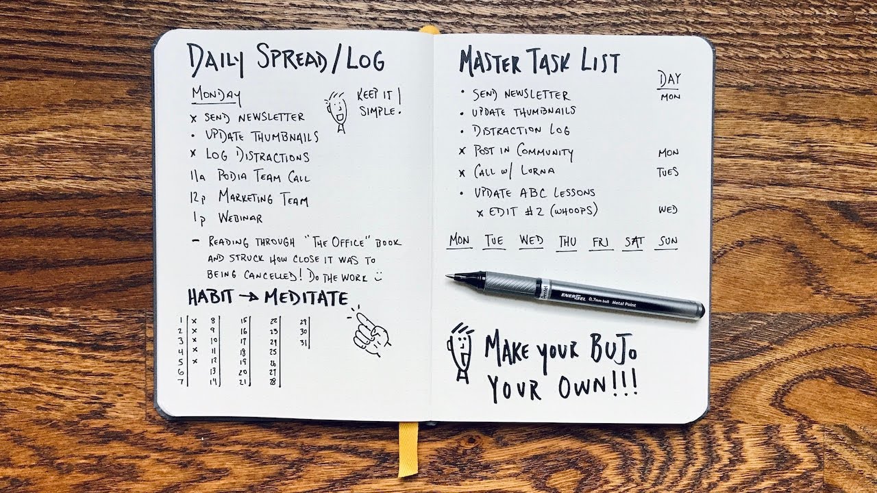 10 советов по ведению Bullet Journal для повышения продуктивности