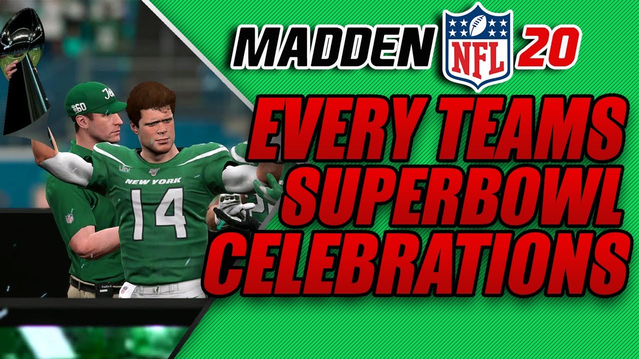 Madden 20 Every Teams Superbowl Celebration