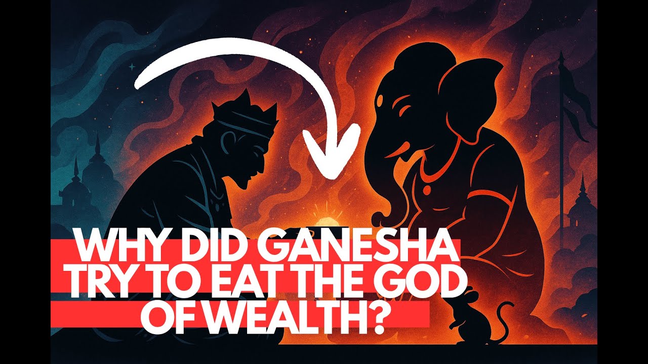 Did Ganesha really try to eat Kubera, the god of wealth?
