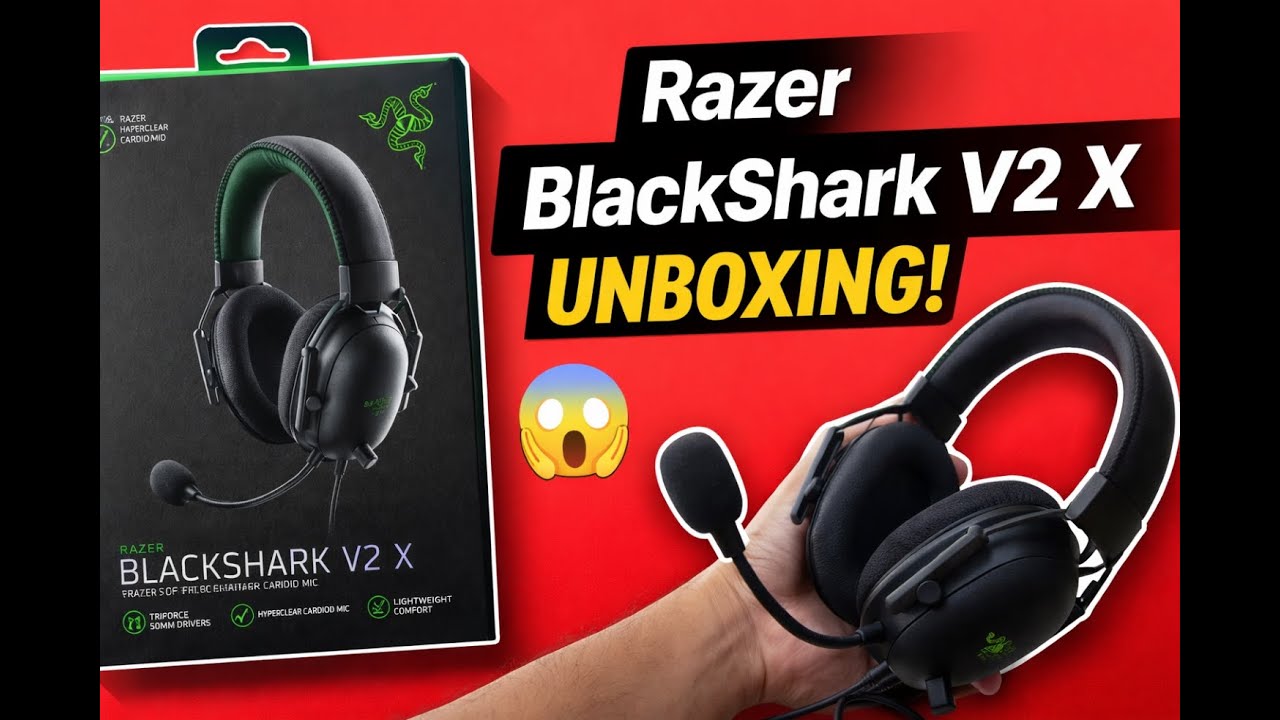 Razer BlackShark V2 X Unboxing | Lightweight Gaming Headset
