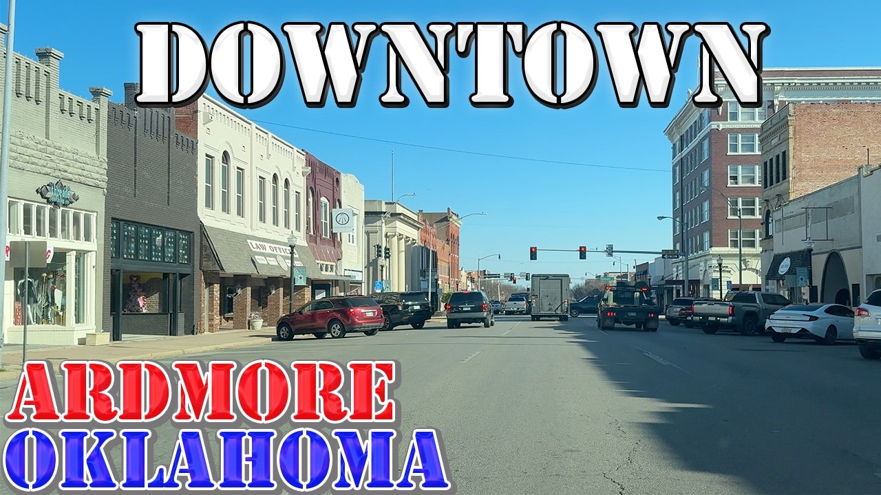 Ardmore - Oklahoma - 4K Downtown Drive
