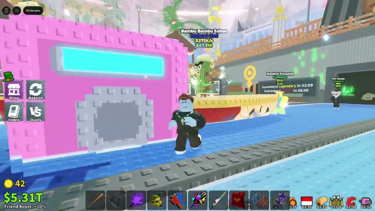 Player 2 ADMIN ABUSE 14TH MAR 26 STEAL A BRAINROT (Part 3/5)
