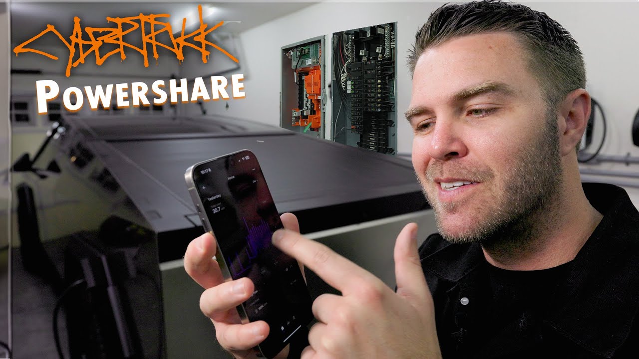 Cybertruck Powershare Installation for Home Backup