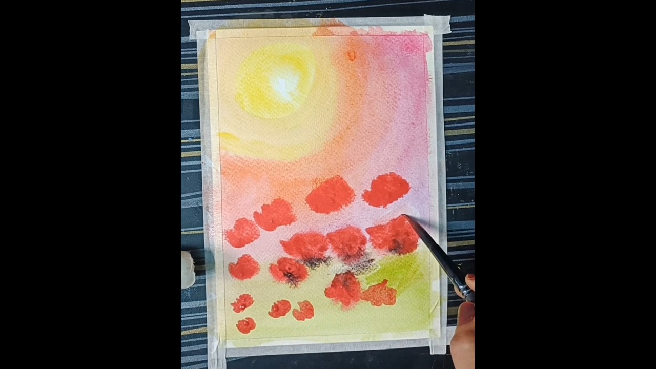 #Shorts#easywatercolourpainting#Flowerart#peonyart