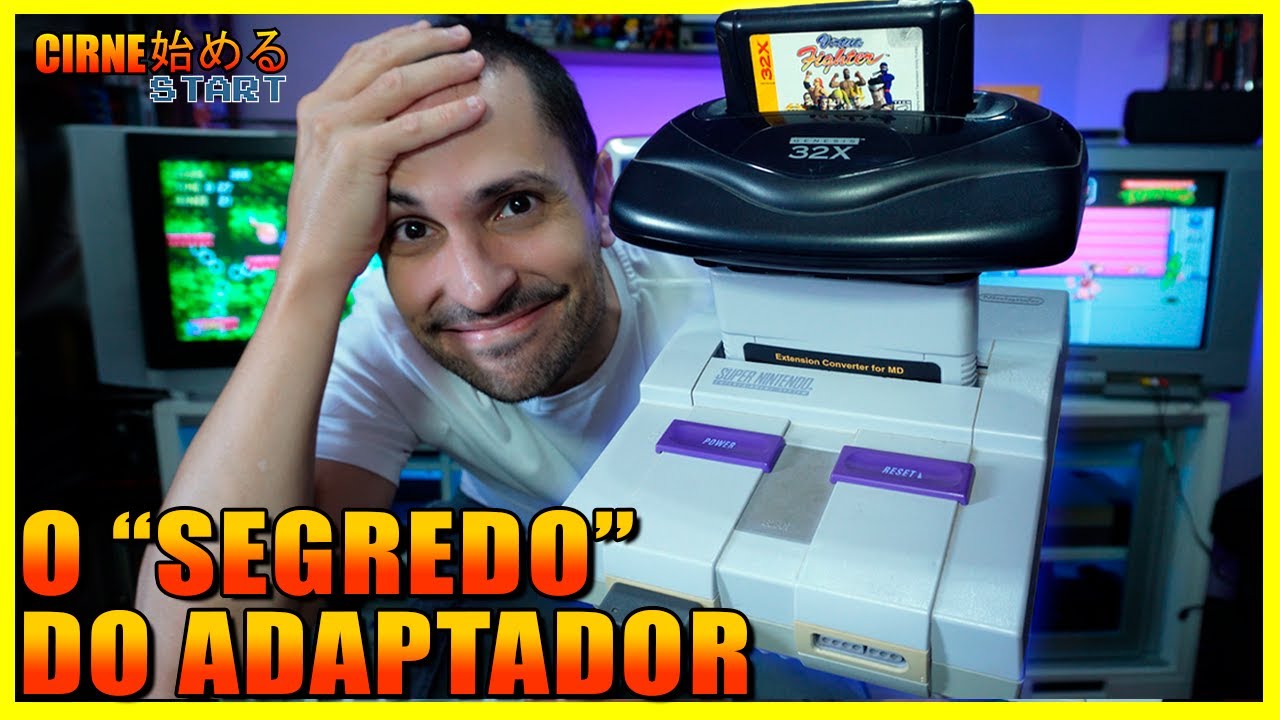 O SEGREDO DO ADAPTADOR QUE RODA MEGA NO SUPER NINTENDO! E Sega 32X e Game Gear, será que roda!?