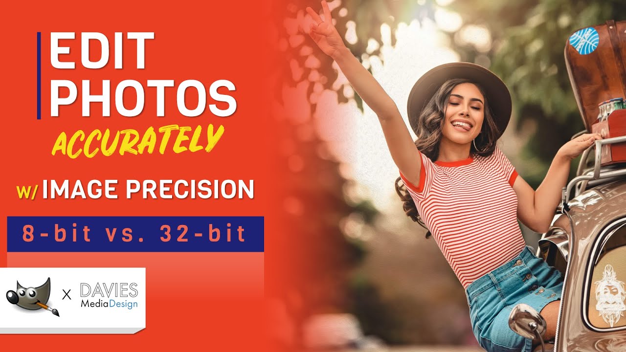 Edit Photos MORE ACCURATELY in GIMP | Image Precision Explained (8-bit / 16-bit / 32-bit)