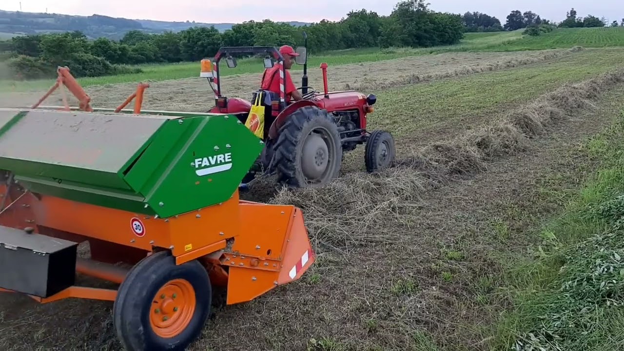 IMT 539 i presa Galignani 2600 baliranje sena i šaše, sezona 2021