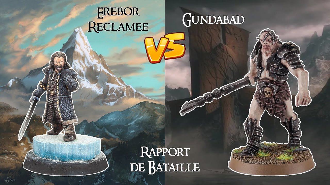 Rapport de Bataille Middle Earth SBG #001 : Erebor Reclamée vs Légions et Chasseurs d'Azog