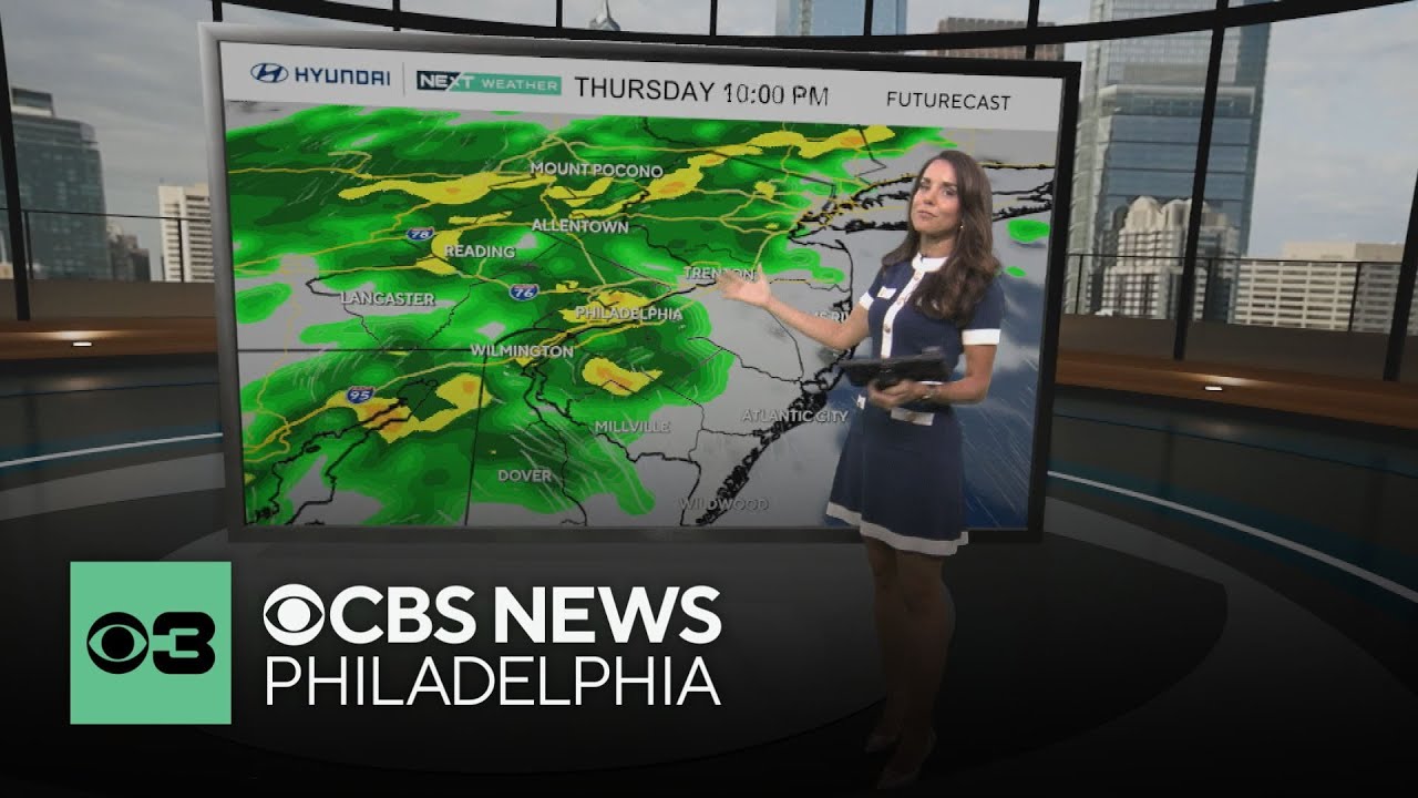 Perfect Wednesday weather in Philadelphia area before wet Thursday and Friday