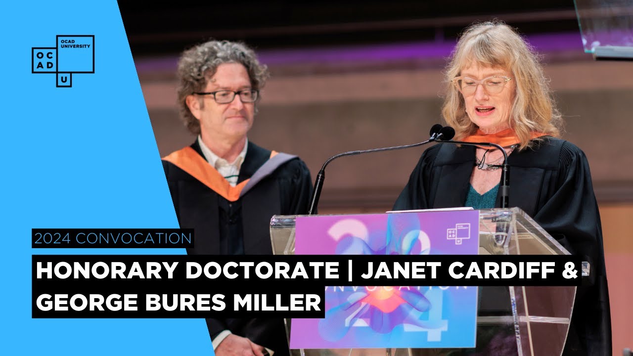 Honorary Doctorate &ndash; Janet Cardiff and George Bures Miller | 2024 Convocation