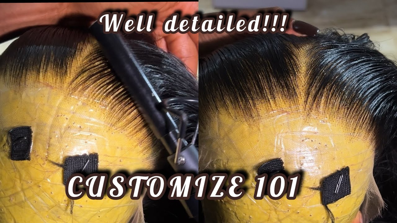 HOW TO CUSTOMIZE A FRONTAL . Well detailed !!