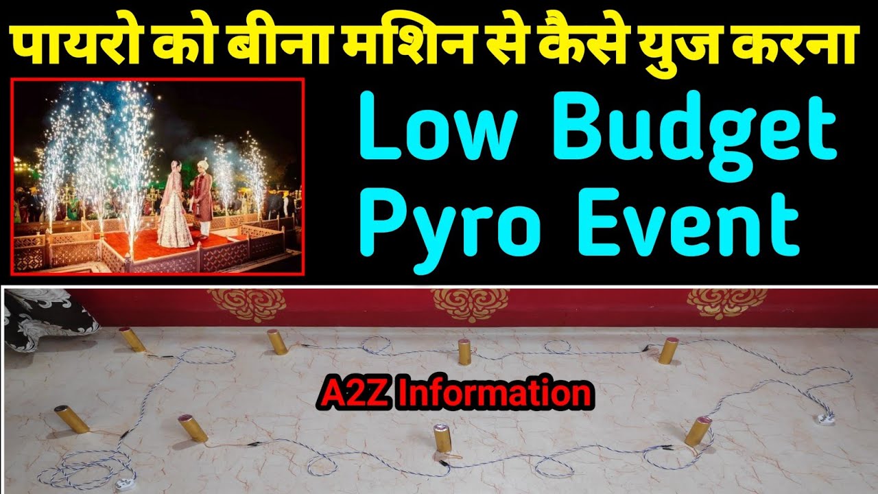 How to use Pyro Without Machine, Low Budget Event by self organize, Ready to Use Pyro Event Concepts