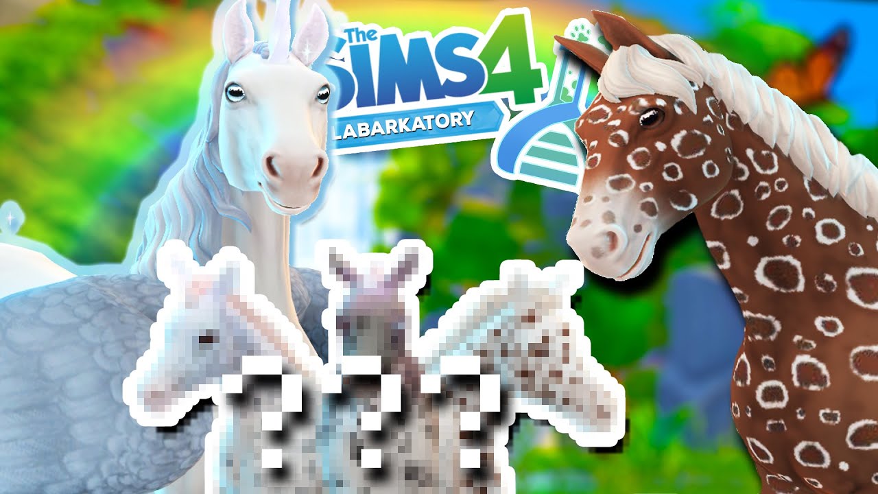Пятнистое стадо жеребят породы аликорн?! 🦄💕🧬🐴