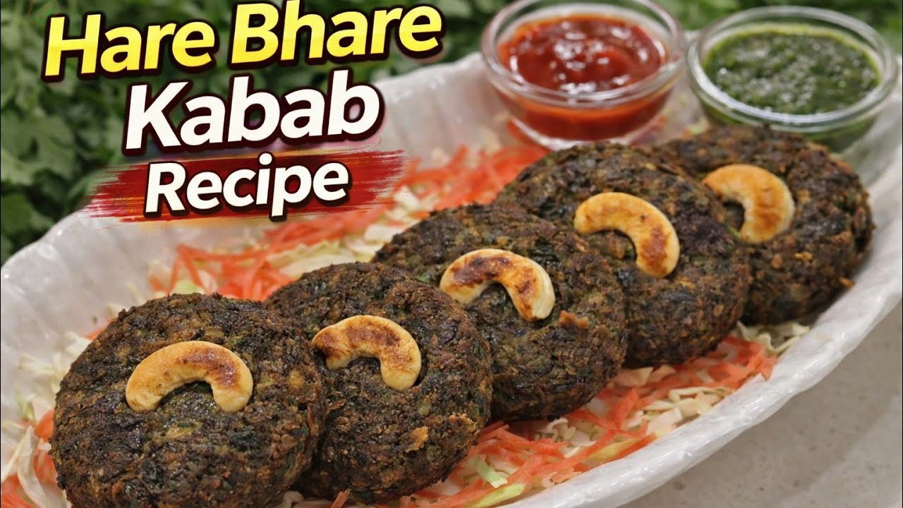Perfect Hare Bhare Kabab Ghar Par | Restaurant Style Veg Starter | Step By Step Recipe 
