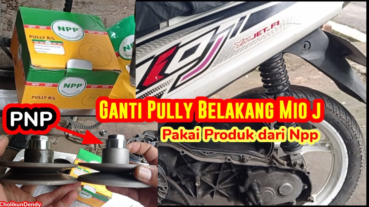 Ganti Pully Belakang Mio j Pakai Produk Npp Ternyata Begini Hasilnya !!