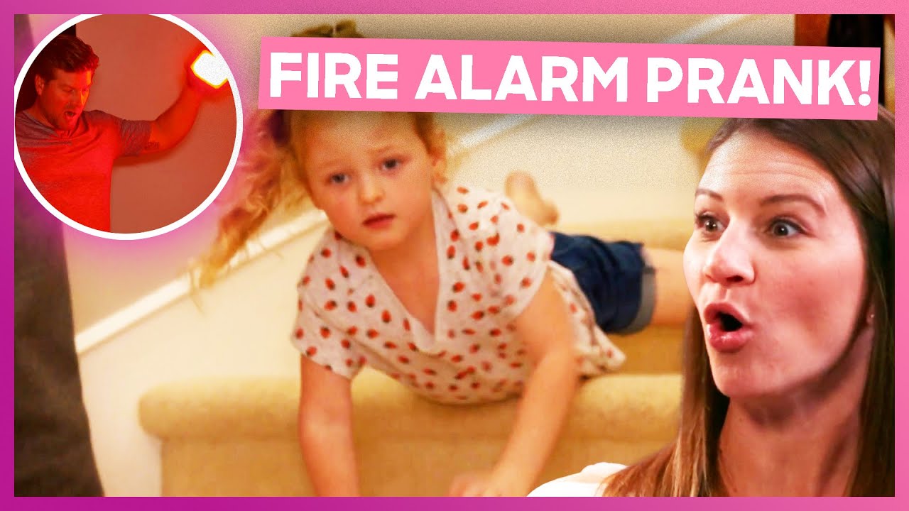 Adam Busby Pranks His 6 Daughters With FAKE FIRE! | OutDaughtered