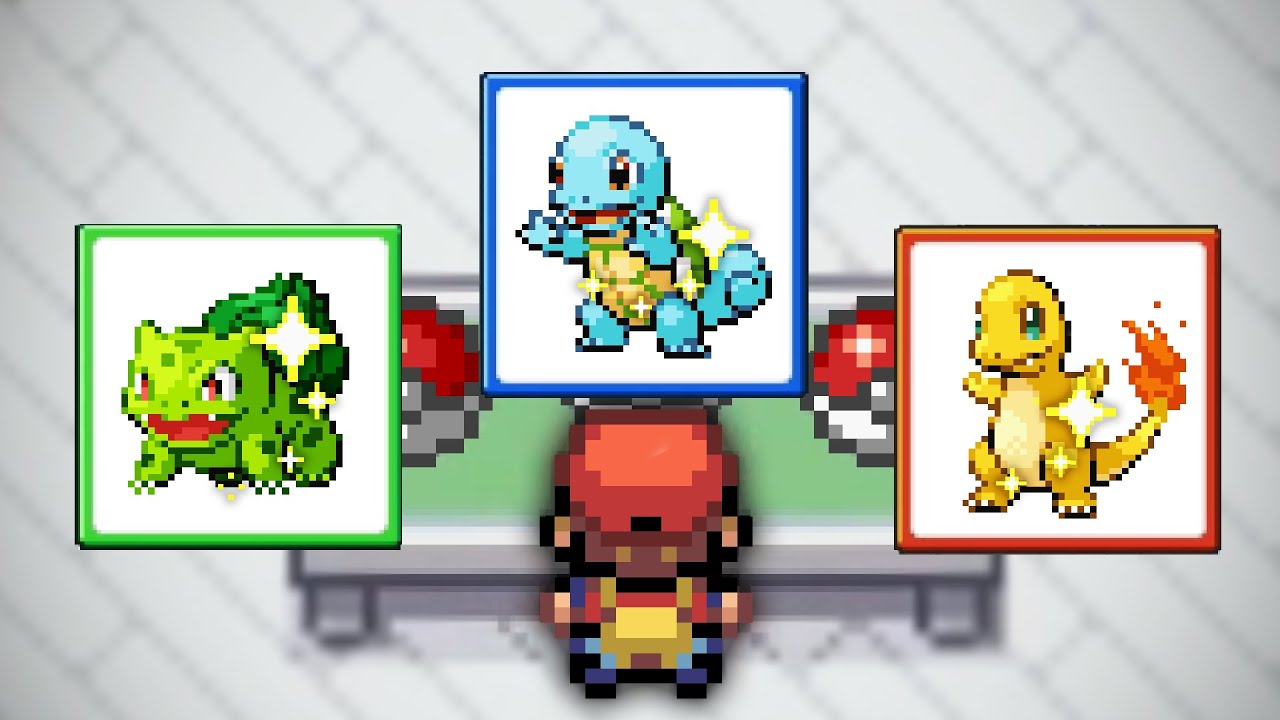 I Shiny Hunted EVERY starter in Fire Red! (+SHINY FAIL)