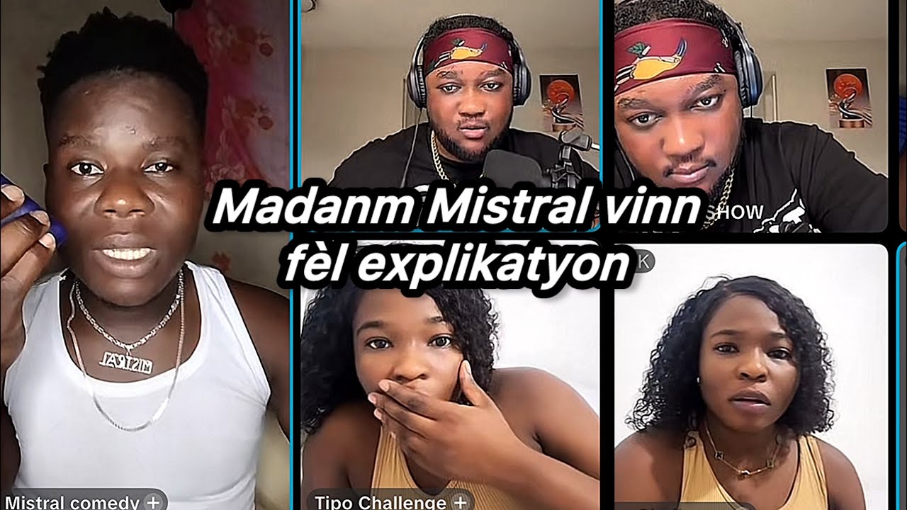 😳 Pendan Mistral ap koze ak Tipo madanm li monte nan live la - 😂 men koze tipo pè anpil 