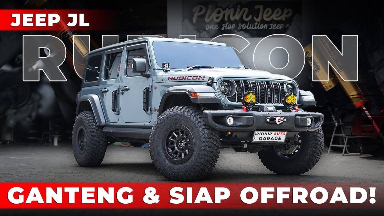 RUBICON GANTENG & SIAP OFFROAD! | MODIFIKASI JEEP JL RUBICON 4D FULL AKSESORIS DI KOTA & MEDAN BERAT
