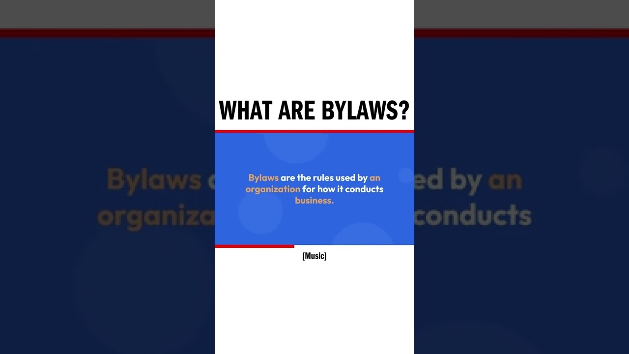 What are Bylaws?