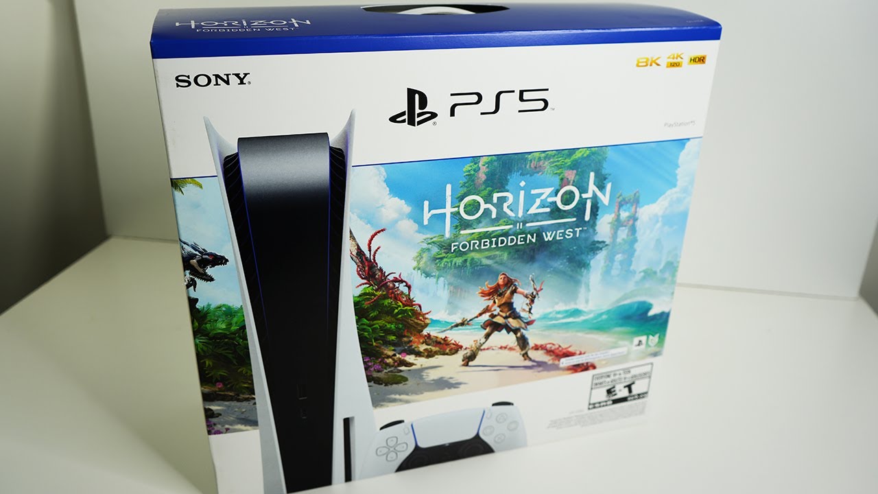 Распаковка комплекта консоли Horizon Forbidden West для PS5