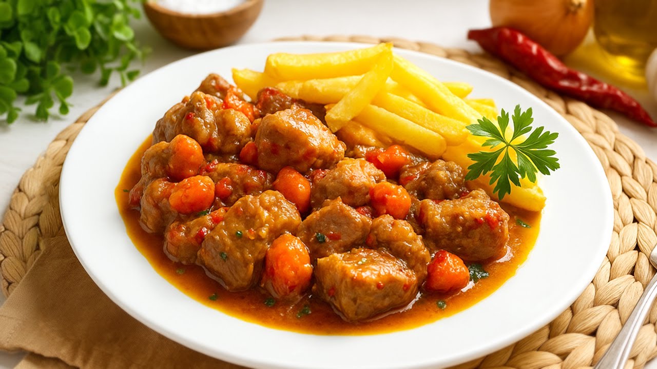 Así se hace la carne de cerdo más rica en salsa