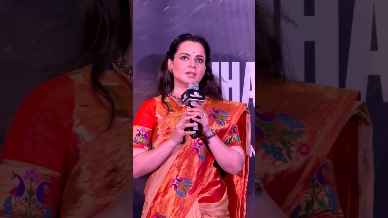 Kangana Ranaut at Delhi with CM Rekha Gupta ji for the screening of Bharat Bhhagya viddhaata 💖🧡