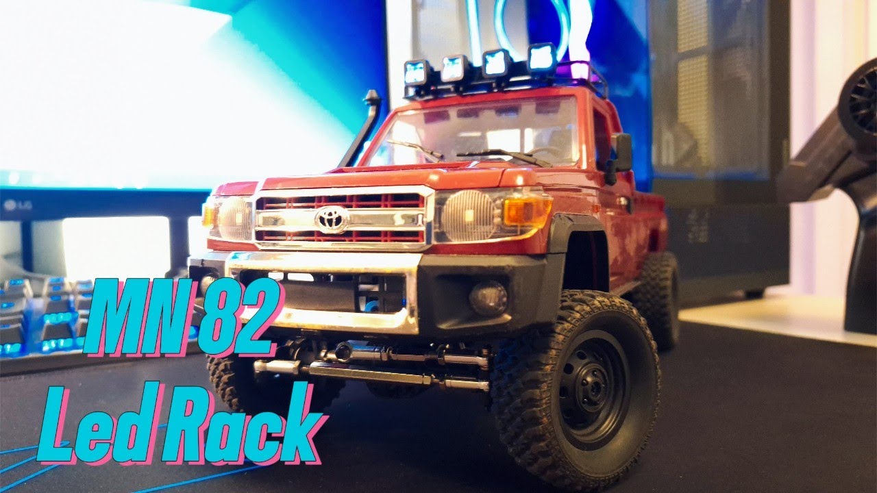 MN 82 - Upgrade Metal Roof Rack LED Light #rc #mn82 #led