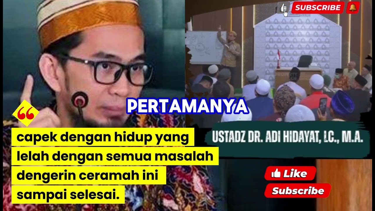 Capek dengan hidupmu yang begitu² aja , dengerin ceramah ini| Ustadz Adi Hidayat