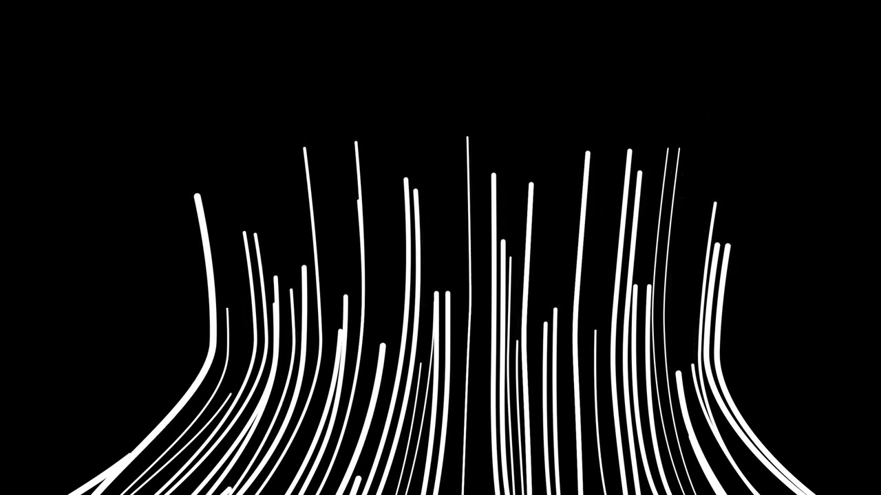 Abstract Neon Light Lines Moving Up & Down | Seamless Loop Background