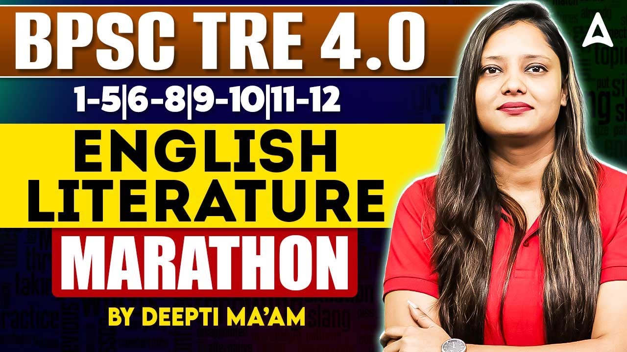 BPSC TRE 4.0 English Marathon | BPSC TRE English Literature Marathon | BPSC TRE English Practice Set