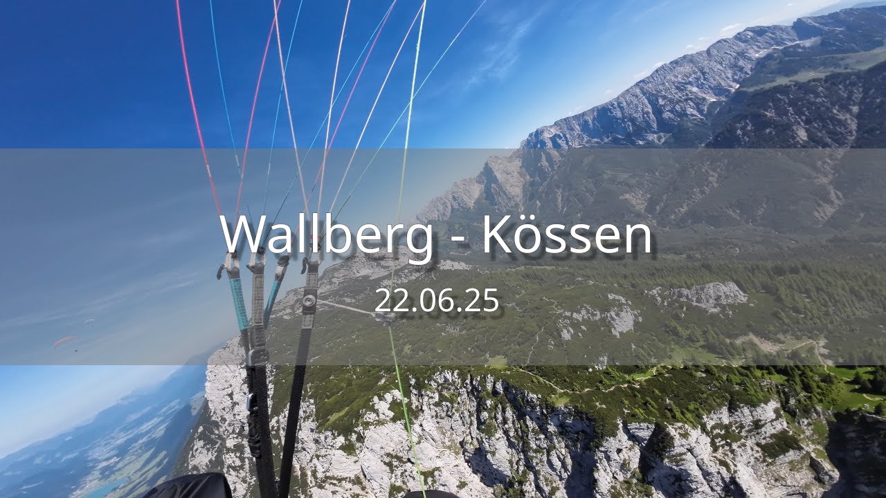 Gleitschirm XC Flug vom Wallberg nach Kössen