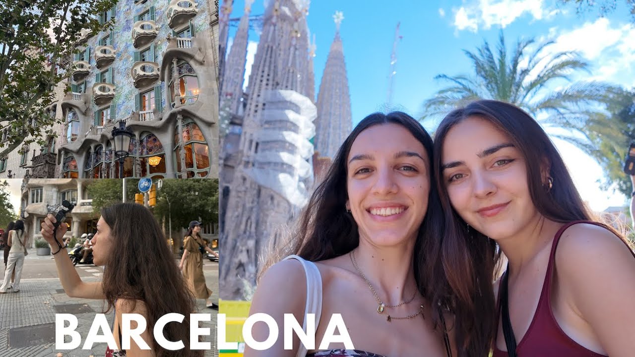 BARCELONA Vlog! - 2 günlük səyahət | La Sagrada Familia, Casa Batlló 🏰🌞🇪🇸 DinAr adventures (7)
