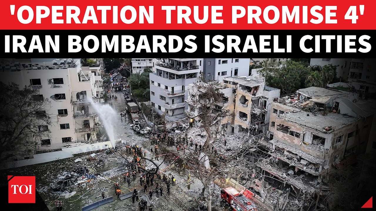 Iran Unleashes 5 Waves Of Ballistic Missiles On Tel Aviv, Other Israeli Cities In Less Than 12 Hours