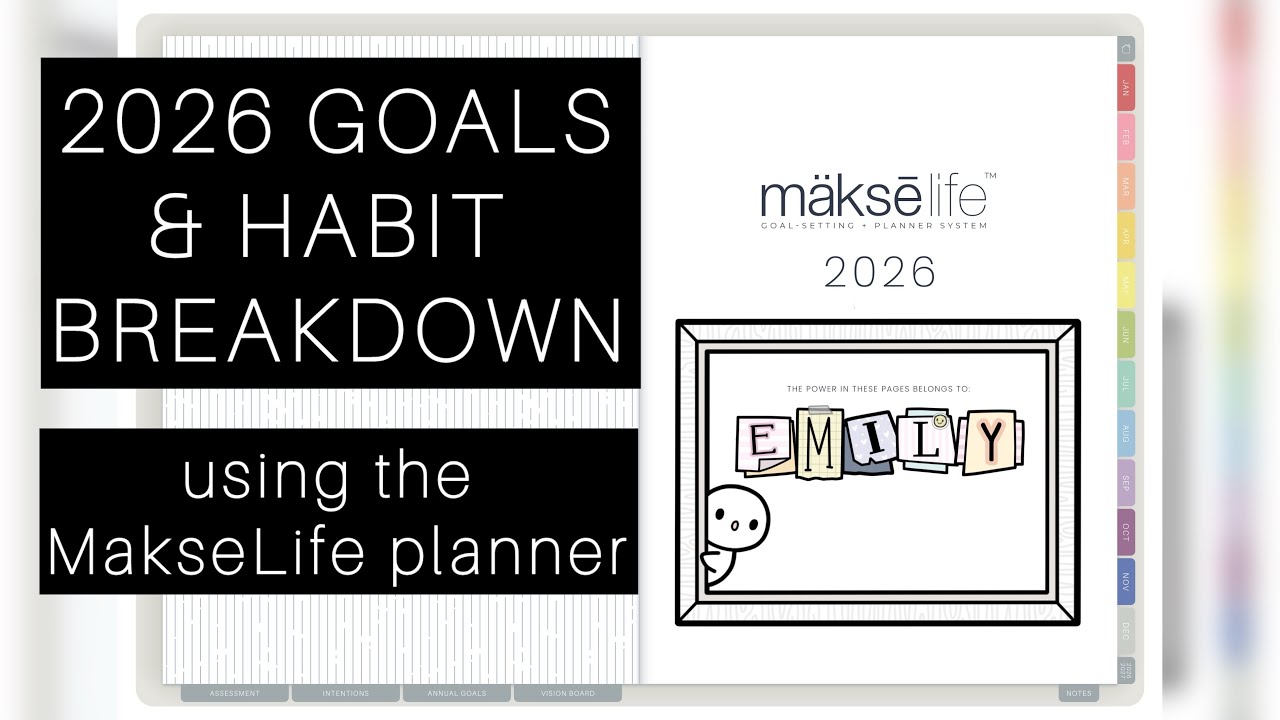 Цели на 2026 год и описание привычек/распорядка дня в планировщике MakseLife.