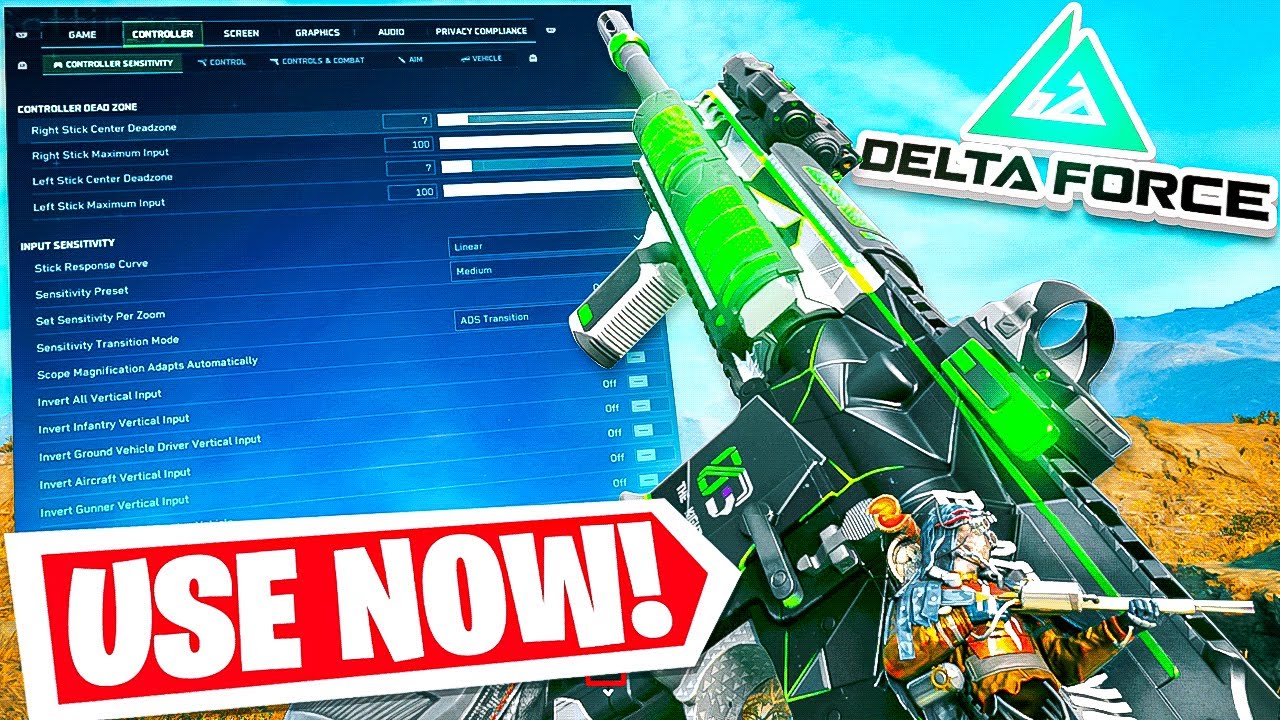 DELTA FORCE BEST SETTINGS TO USE RIGHT NOW! 🎮 (Delta Force Best Controller Settings PS5/XBOX)