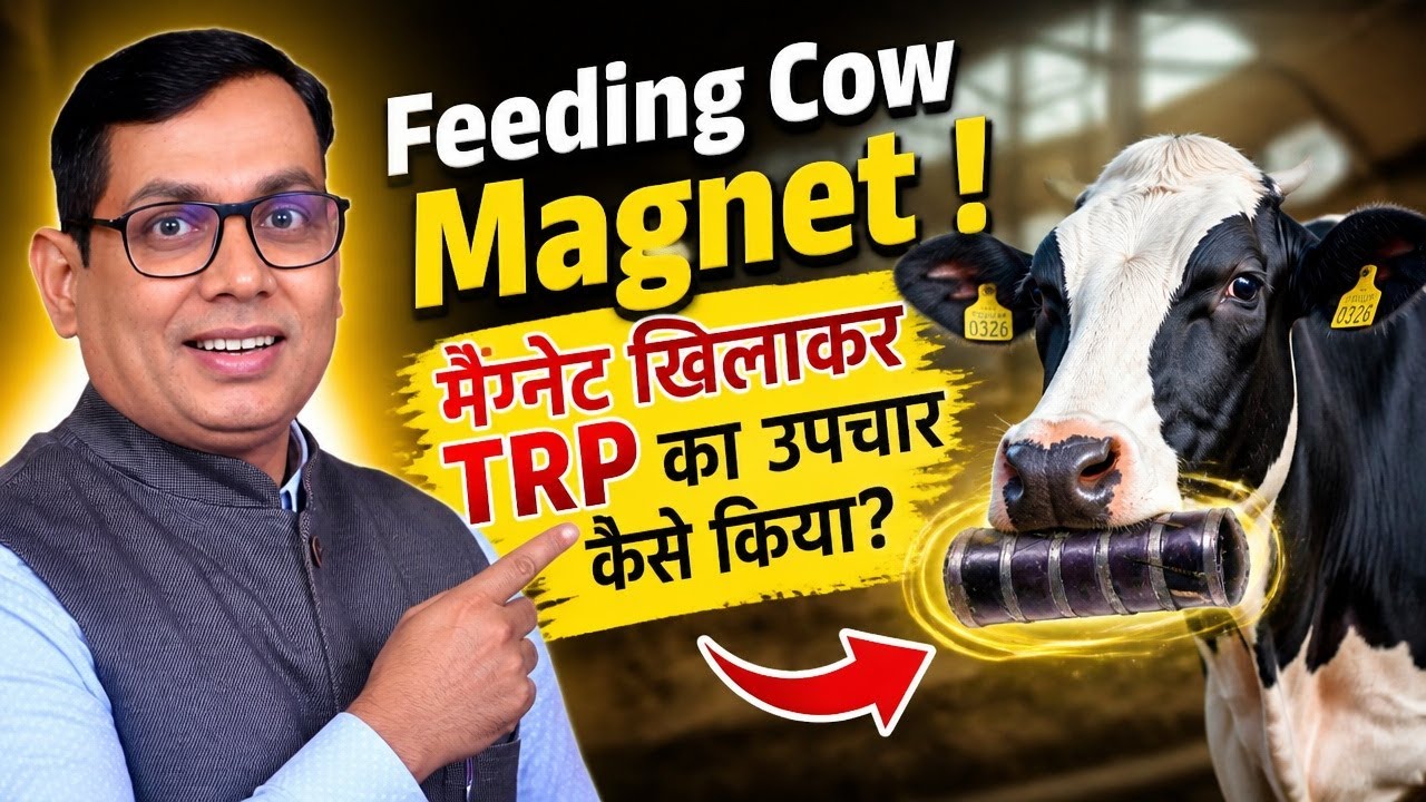 Feeding Cow Magnet ! मैग्नेट खिलाकर TRP का उपचार कैसे किया?