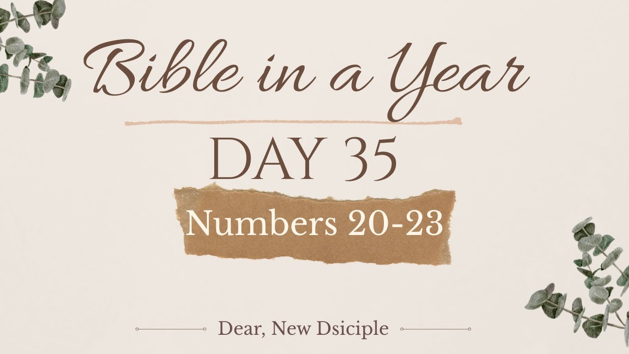 Bible In A Year | DAY 35 | Numbers 20-23 | NLT