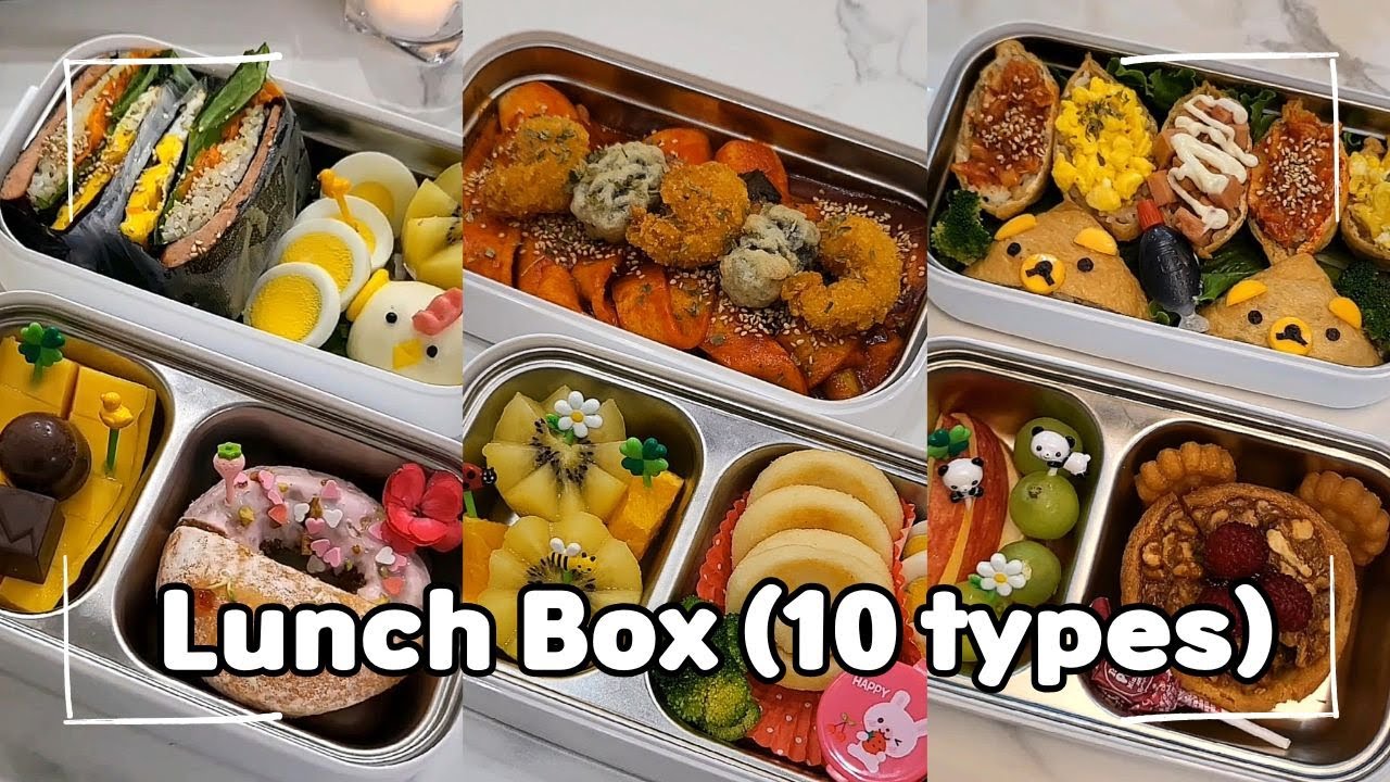 🍱🥢asmr Lunchbox 3(10 Easy Recipes)