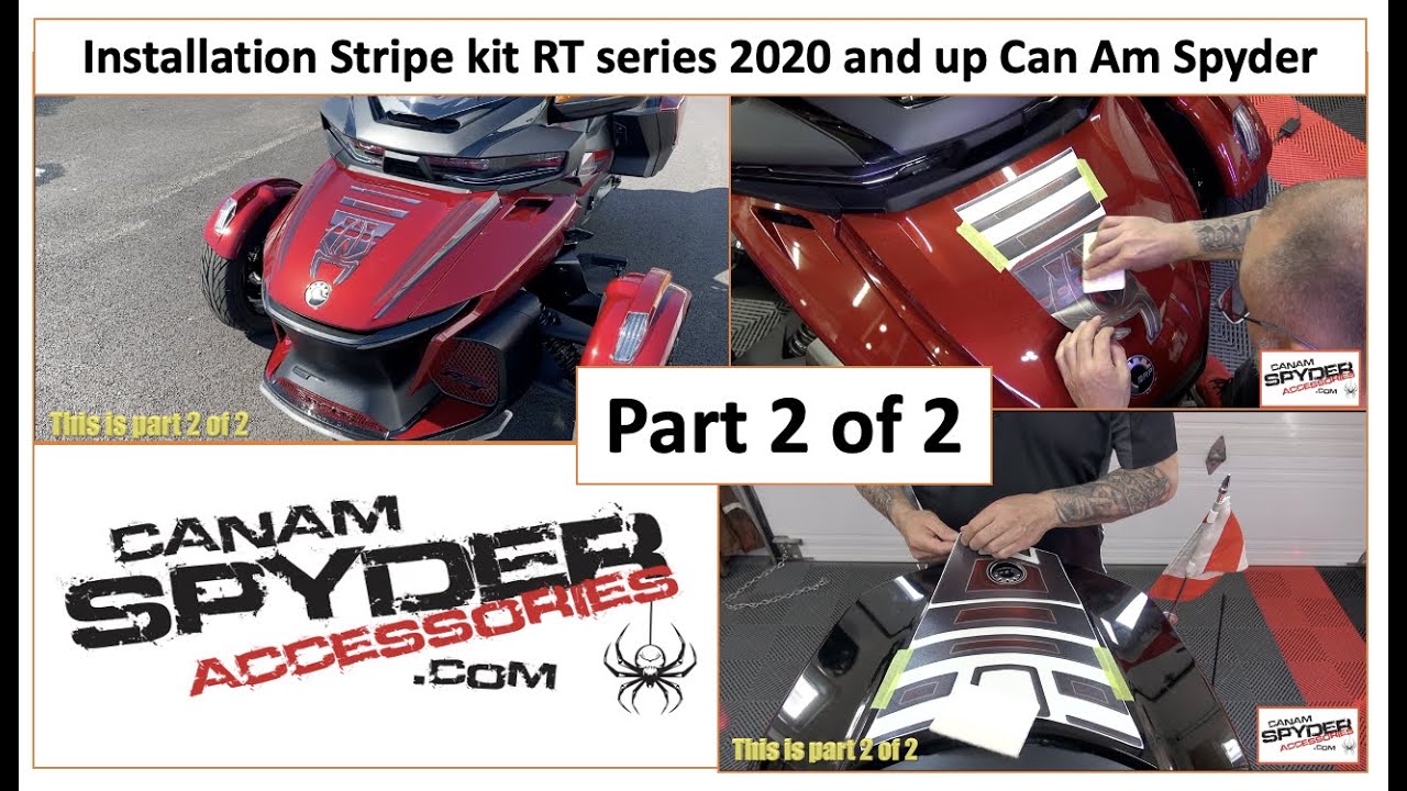 PART 2 OF 2 - Installation Stripe kit - 2020 and up RT series Can Am Spyder - The Spyder Shop