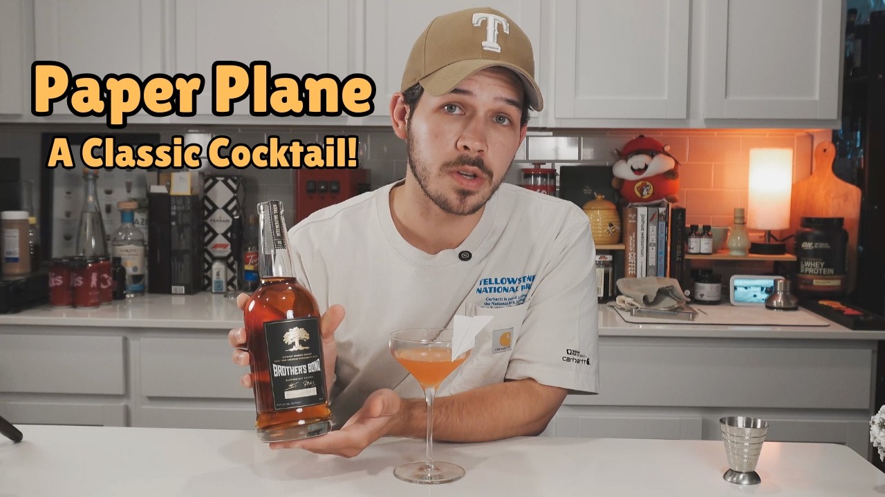 How to Make a Paper Plane Cocktail – Bourbon, Aperol & Amaro Nonino